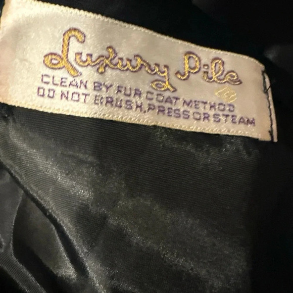 LUXURY PILE VINTAGE 60'S 70'S SZ M KARAKUL LEATHER LAMB
FUR MINK COLLAR COAT - Picture 5 of 9